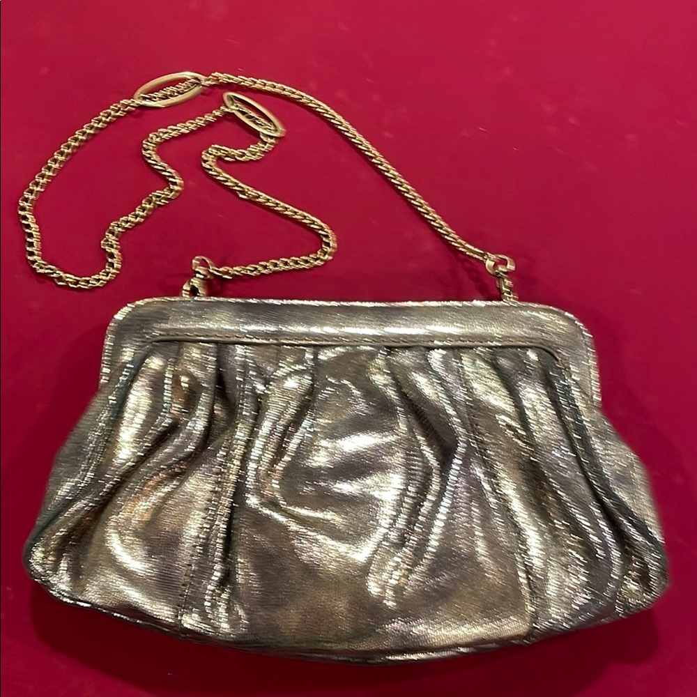 Just Cavalli  Antique Gold Chain Clutch